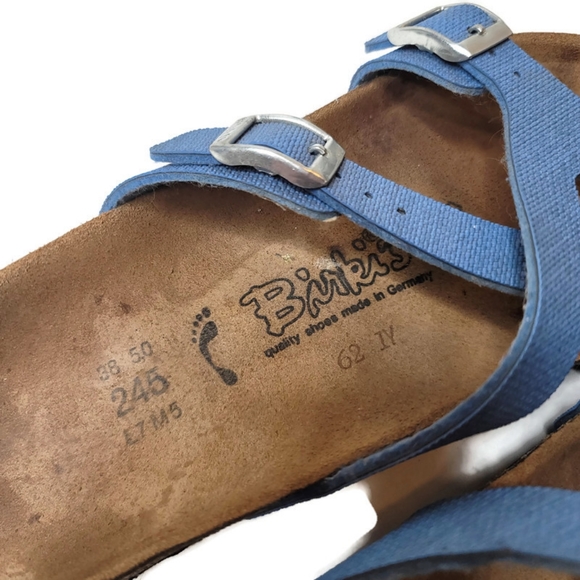 Birkenstock mayari blue sandals. Size 7 women's medium/narrow width. - Picture 6 of 9